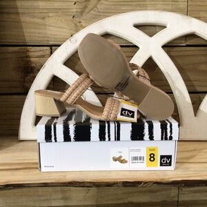 Dolce Vita Tan Braided Block Heel Sandals